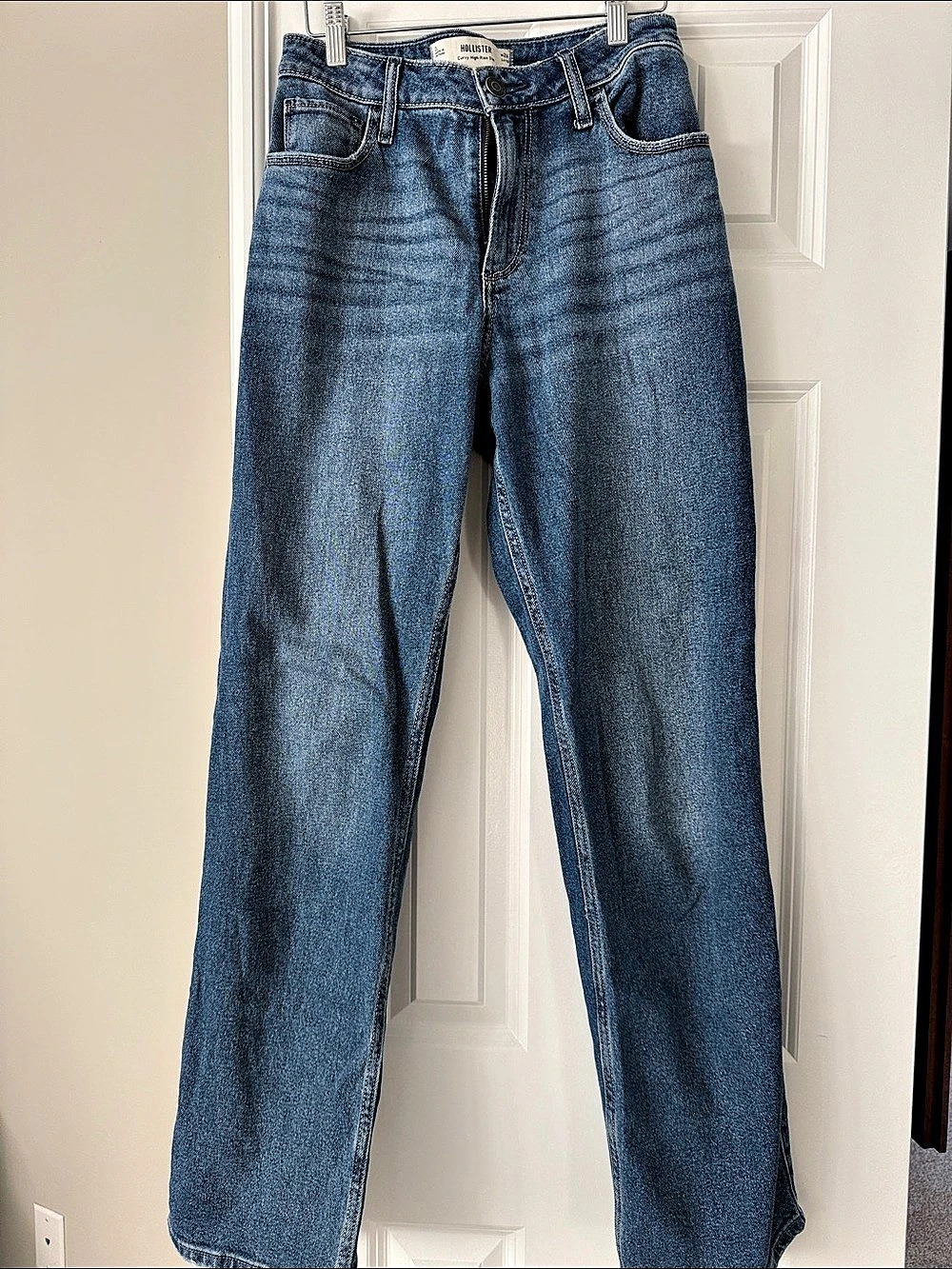 Hollister Curvy High-Rise Dad Jeans Blue Waist 26 Long